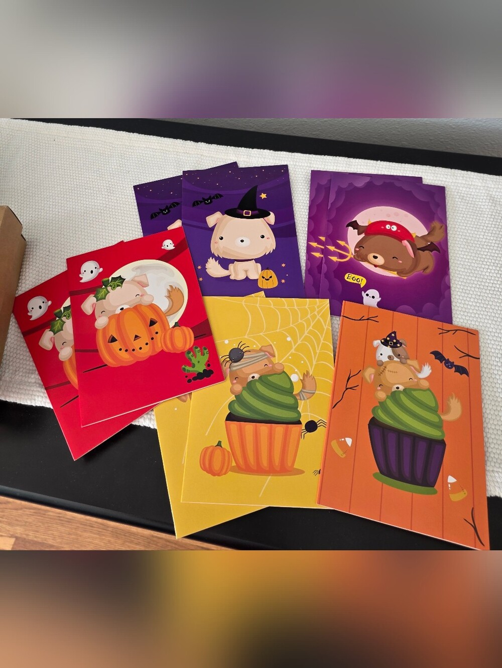 Halloween Cards set of 9